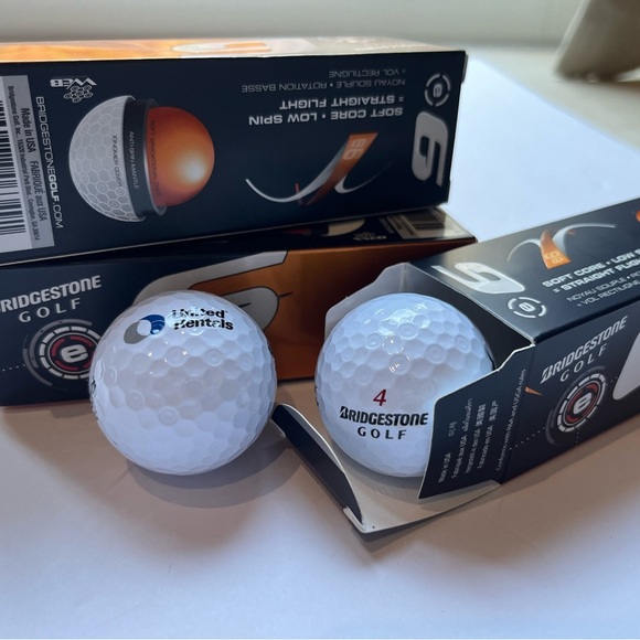 Bridgestone e6 Golf Balls - Orange and White - Picture 2 of 4